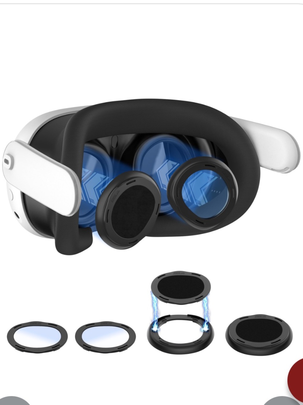 Meta Quest 3 & Oculus Quest 3 Lens Protector Cover Kit-Blue Light Blocking